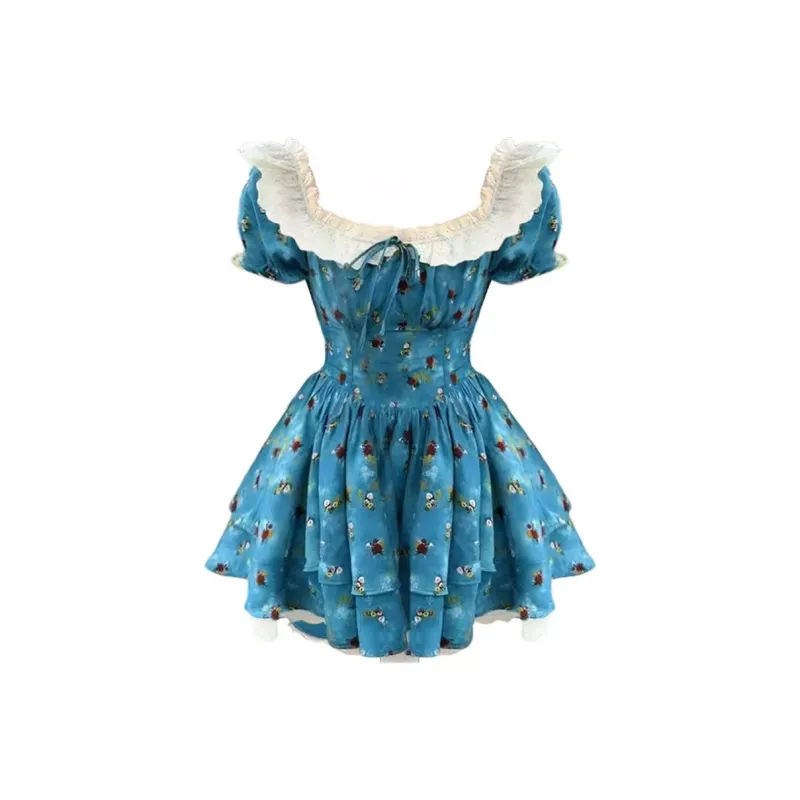 Peaches Peaches Short Sleeved Dress Women's-6