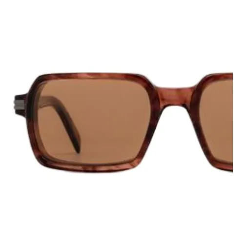 Zegna Acetate Rectangular Sunglasses Men's Tortoiseshell-2