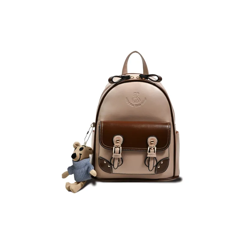 North Pack PU Backpack Women's Khaki-0