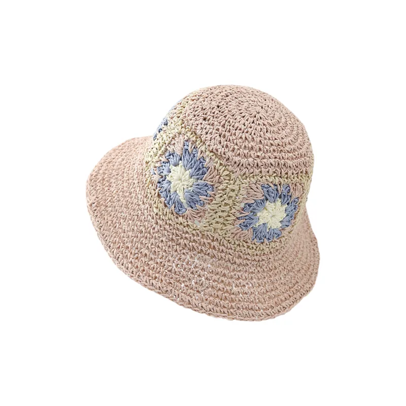 BOOLFEN Paper Reed Bucket Hats Women's-8
