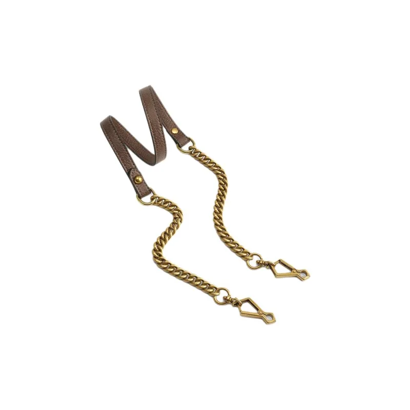 Luxury Care Artisan Workshop Leather Bag Strap Women's Antique Gold-1