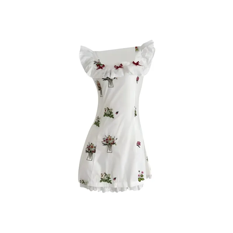 CZMO Sleeveless Dresses Women's White-0