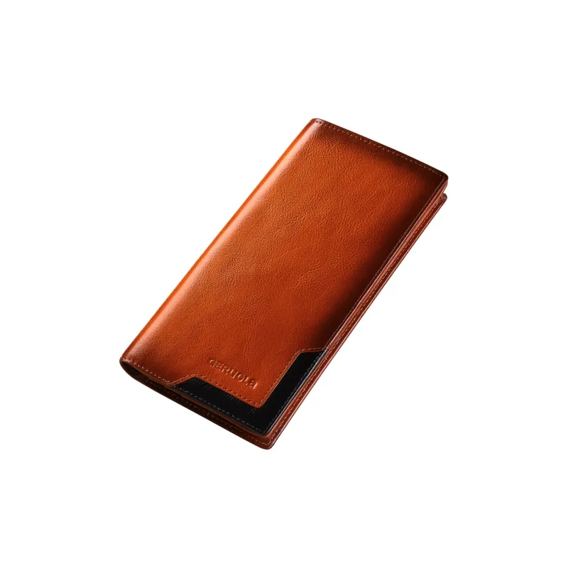 Gorora Cow Leather Genuine Leather Wallet Men's Multicolor-0