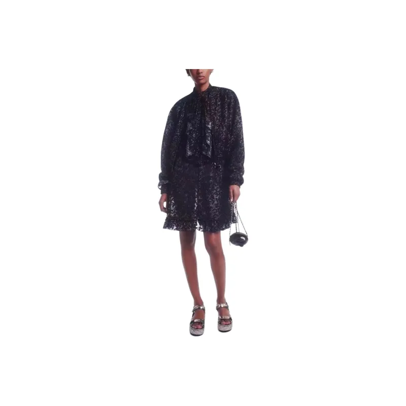 CHANEL 21B Long Sleeved Dress Women's Black-0