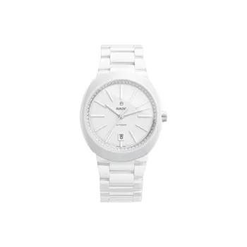 RADO Automatic Mechanical Movement Unisex Watch 42mm White Dial Ceramic Watch Case Ceramic Strap