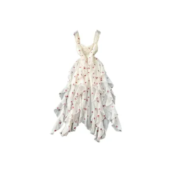 Mu Xiao Xin Slip Dresses Women's Apricot