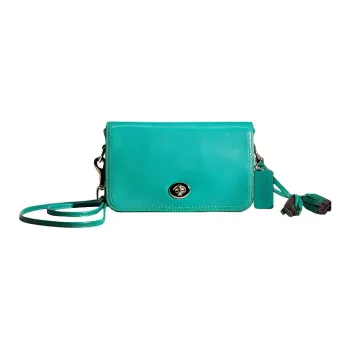 COACH Penny Glove Tanning Envelope Bag Crossbody Bag Shoulder Bag Women's Emerald
