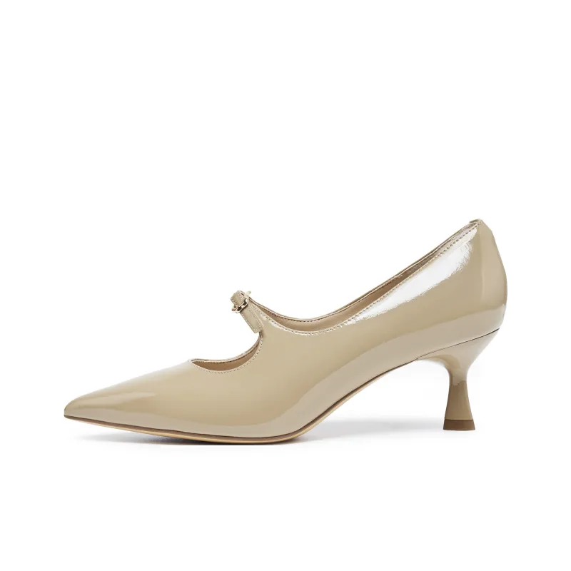 Joypeace Hepburn High Heels Women's Khaki-0