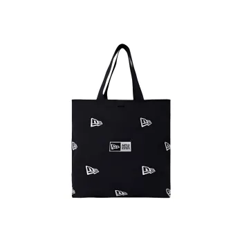 New Era Canvas Tote Bag, Shopping Bag, Handbag, Shoulder Bag Unisex Black