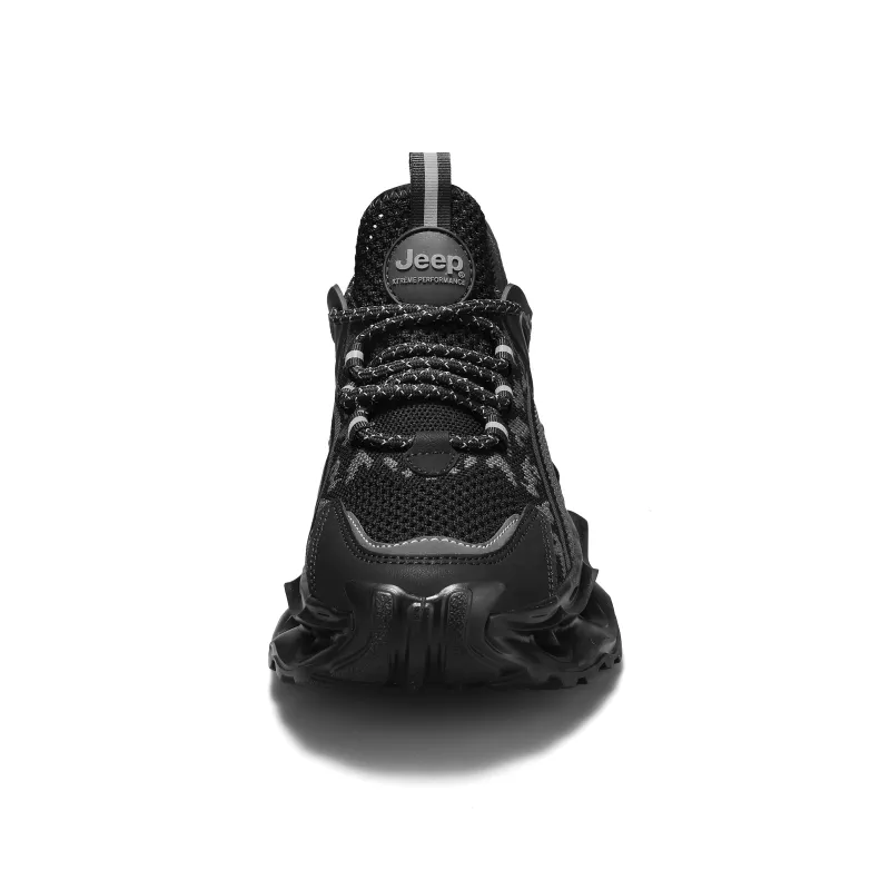 Jeep Cushioning Height Increasing Abrasion Resistant Slip Resistant Low Top Chunky Sneakers Men's-12