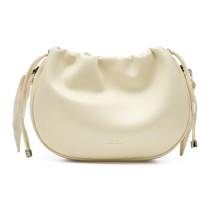 JOSINY Synthetic Leather Shoulder Bag Women's Nude Pink/Ecru-4