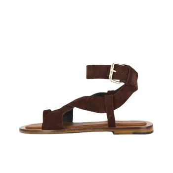 MANSUR GAVRIEL One Strap Sandals Women's Chocolate