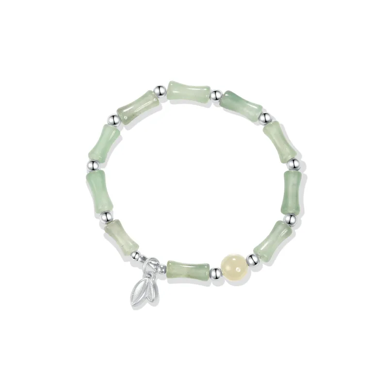 MOLADY Chalcedony Beaded Bracelet Girl Women's-0