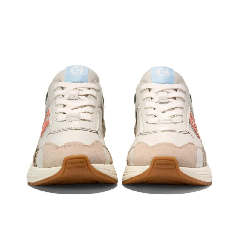 COLE HAAN Abrasion Resistant Low Top Chunky Sneakers Women's Beige-3