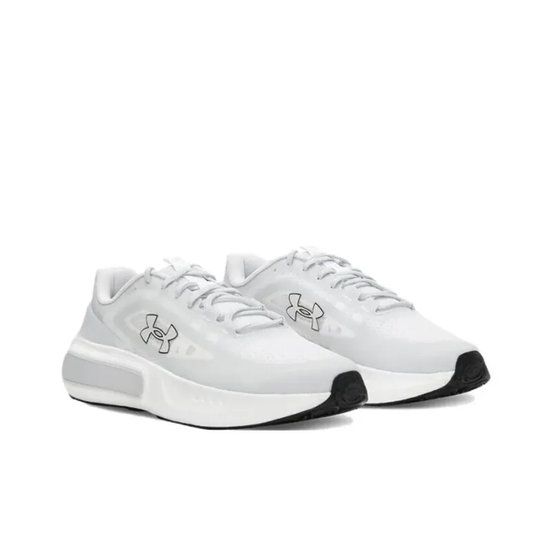 Under Armour Phantom 4 Cushioning, Breathable, And Wide Coverage Low Top Casual Shoes Unisex White Gray-2
