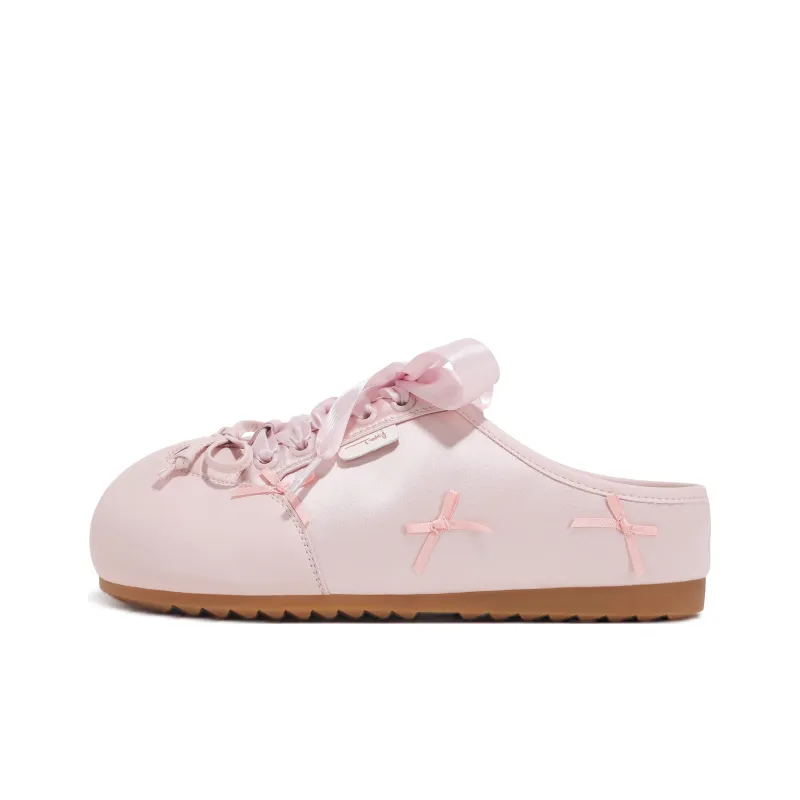 TTKJ Quick Dry Closed Toe Slippers Women's Cream Pink-0