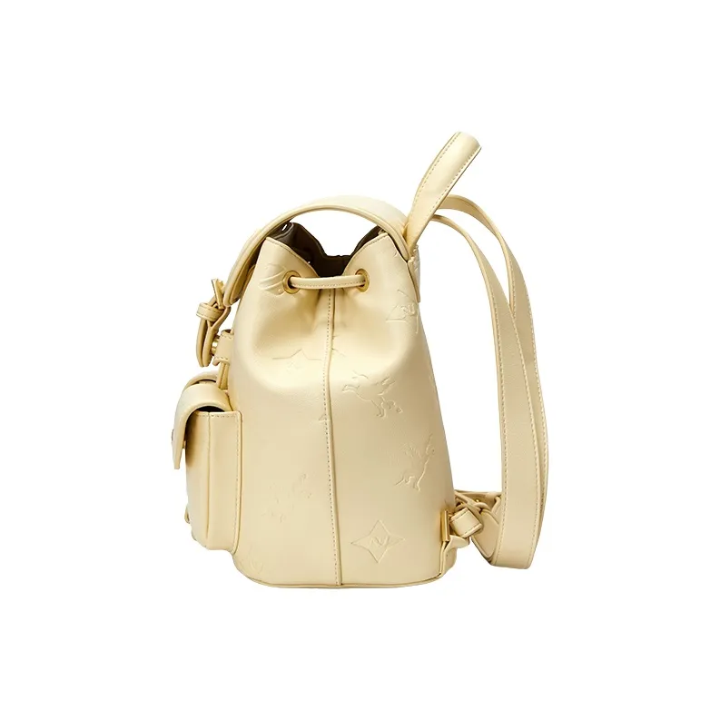 NUCELLE Artificial Leather Pegasus Collection Embossed Travel Bag Backpack Trumpets Women's Multicolor-9