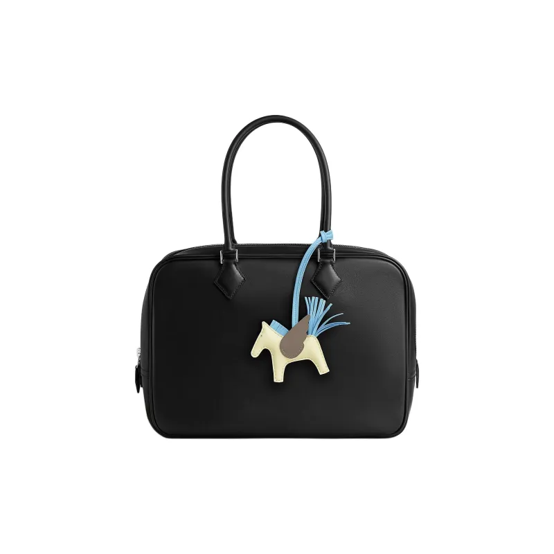 HERMES Rodeo Pegase Milo Lambskin With Swift Calfskin Bag Charm Bag Accessory Trumpets Unisex Milton Yellow & Sky Blue-1