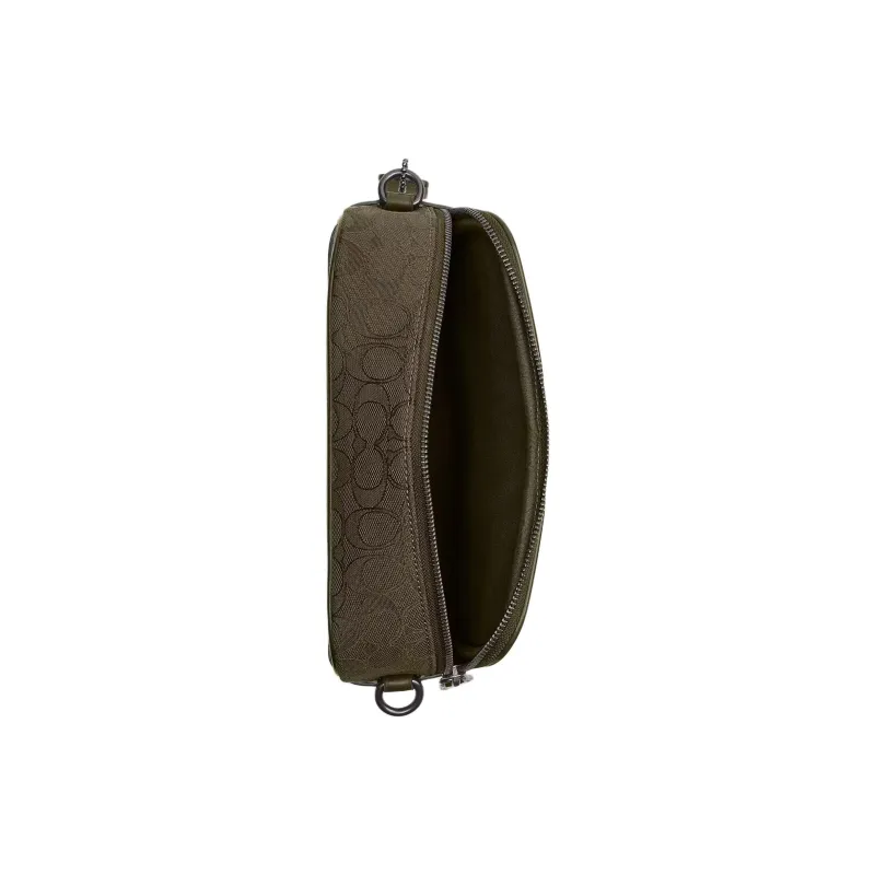COACH Leather Camera Bag, Shoulder Bag Trumpets Women's Olive Green-3