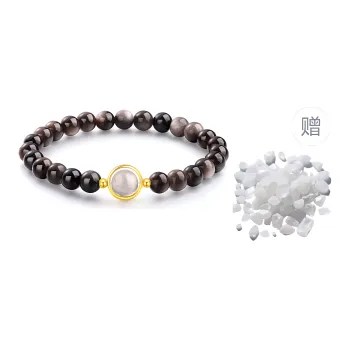JINLIUFUJIXIANG Natural Obsidian Jade Bracelets Men's