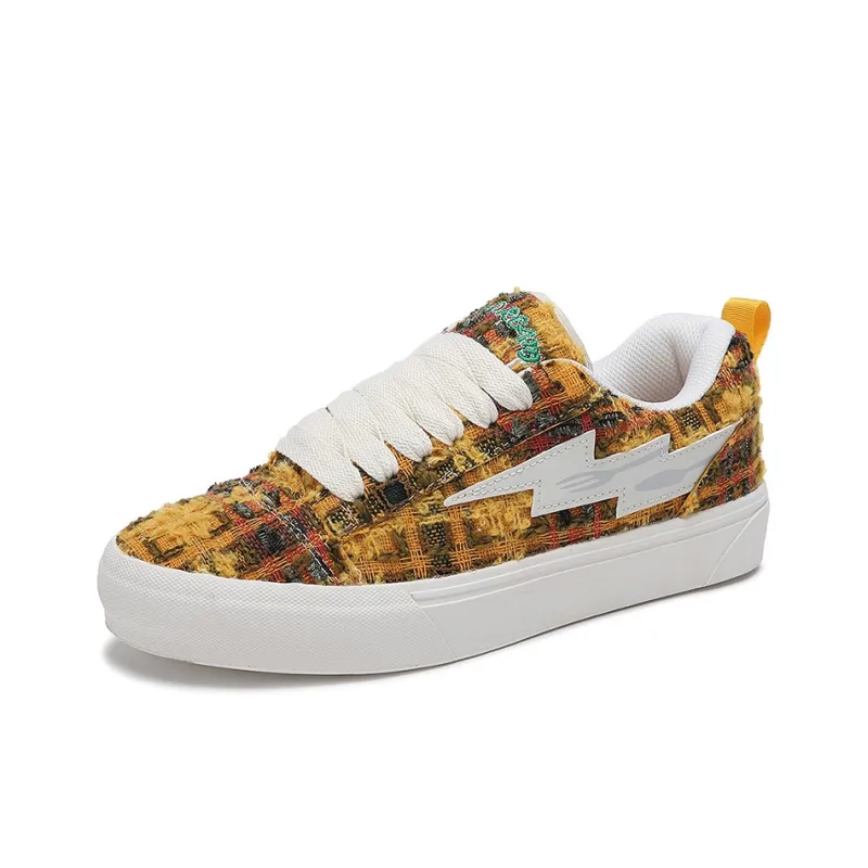 FireMonkey Slip Resistant, Impact Resistant, Abrasion Resistant Low Top Preppy Style Skateboard Shoes Unisex-50