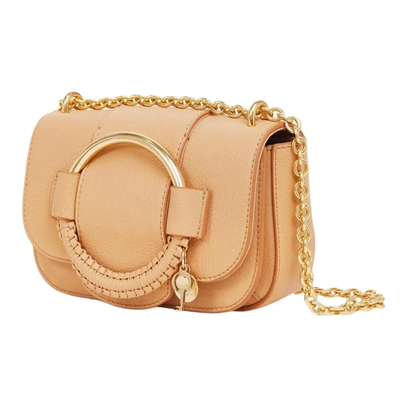 See By Chloe Hana Grain Goatskin Portable Crossbody Bag, Shoulder Bag Women's Tan-1