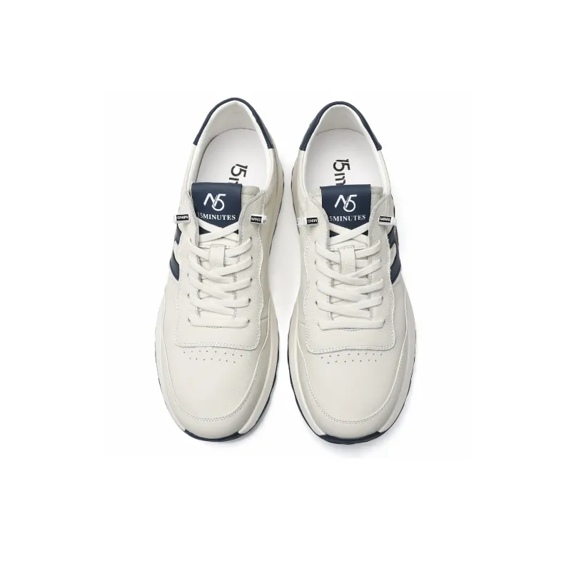 15 MINS Low Top Casual Shoes Men's White-4