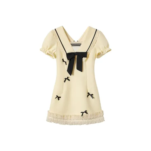 DOKZB Short Sleeved Dress Women's
