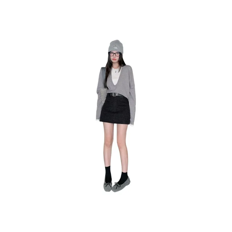 YINLEI Casual Short Skirts Women's-0