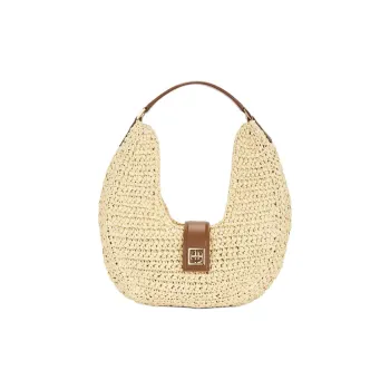 Anine Bing Raffia Handbag Women's Beige