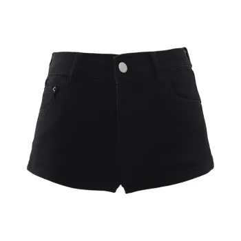 Wen Shan Denim Shorts Women's Black