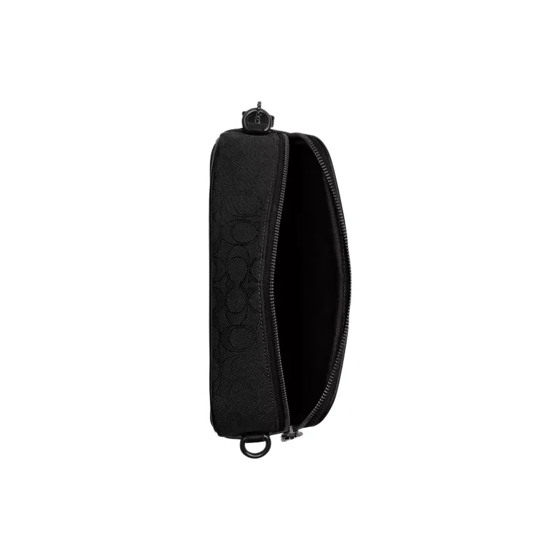 COACH Leather Camera Bag, Shoulder Bag Trumpets Women's Black-3