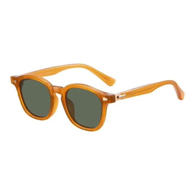 CAPONI Plate Frame Square Sunglasses Unisex Multicolor-0