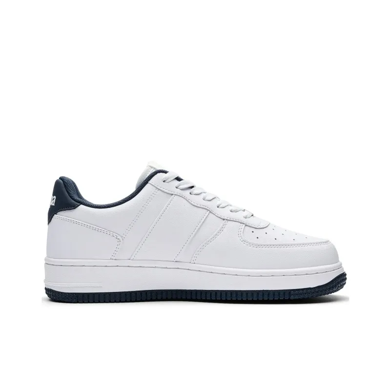 Kappa Coverage Low Top Skateboard Shoes Unisex Classic White Ocean Blue-1