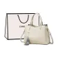 Ecru+Shopping Bag