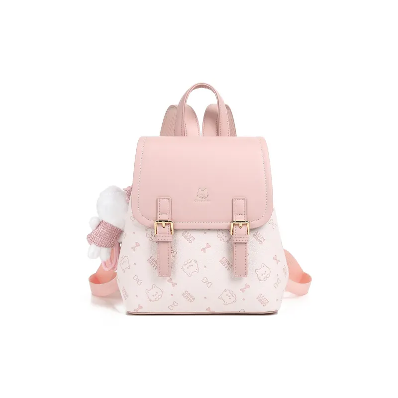 DALO PU Backpack Women's Cherry Blossom Pink-0