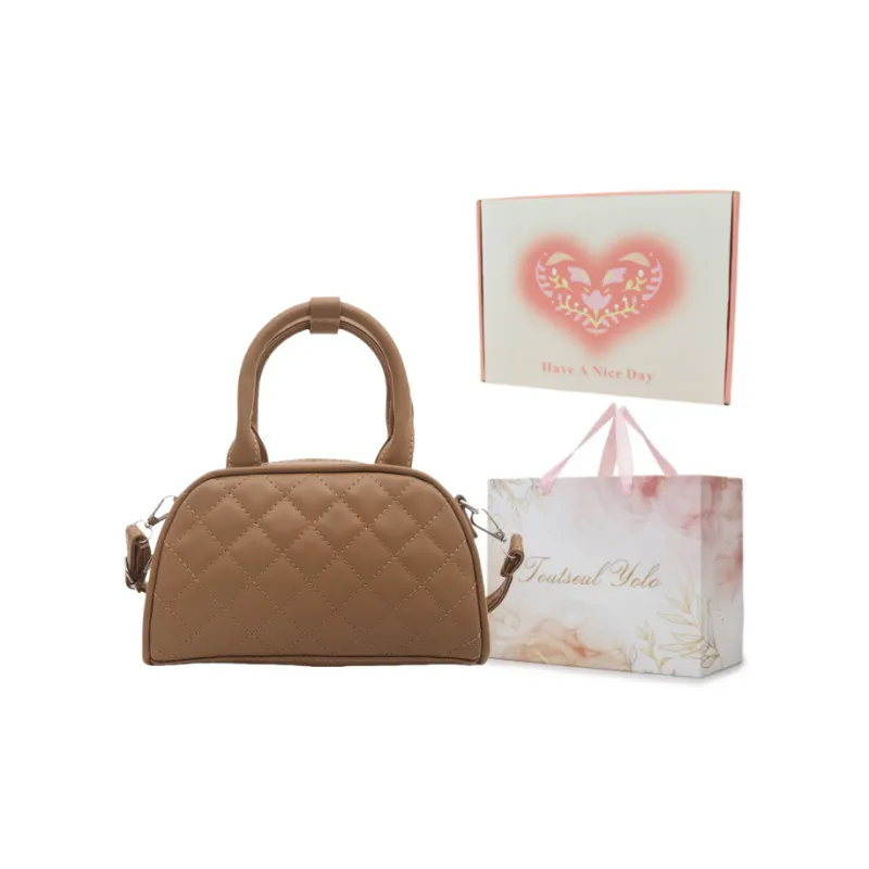 TOUTSEUL YOLO PU Handbag Women's White/Black/Khaki/Pink/Brown-27