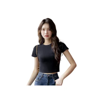 AWAO Set in Sleeve T Shirt Women's Black