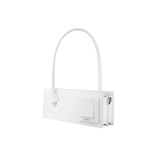 PabePabe Cow Leather Switch Shoulder Bag Handbag Women's White/Black