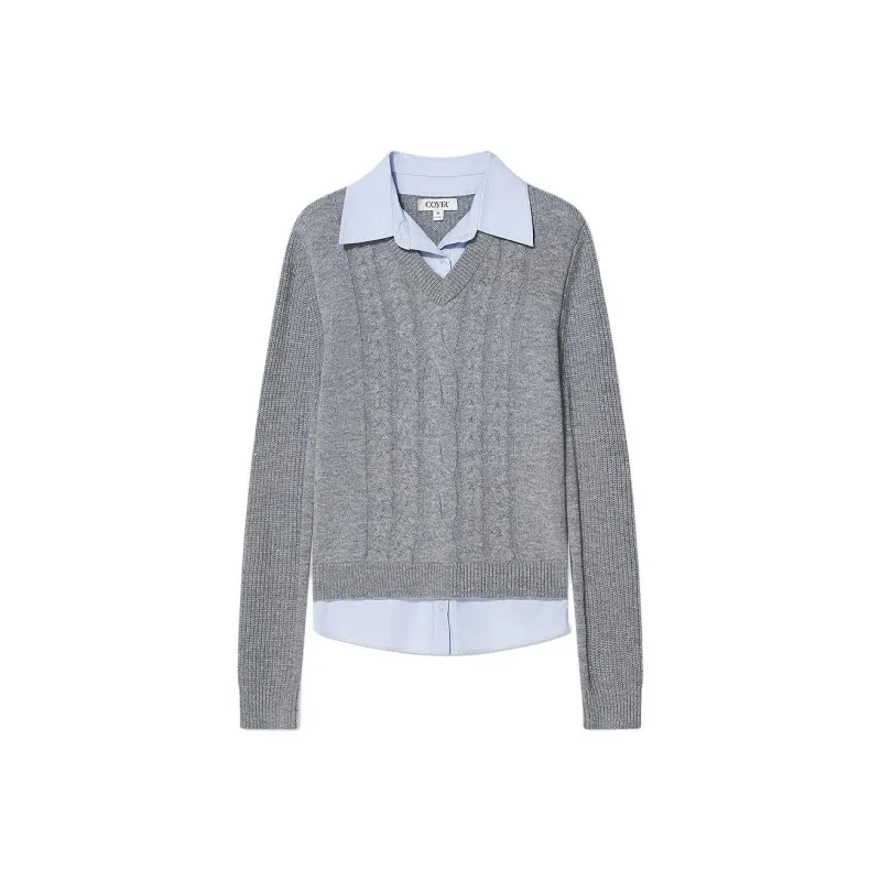 COVERINS Knitwear Women's Gray-4