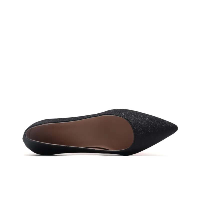 Take The Qin Slim Heel High Heels Women's Black-17