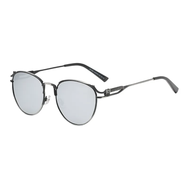 SOMAN Metal Oval Sunglasses Unisex-1