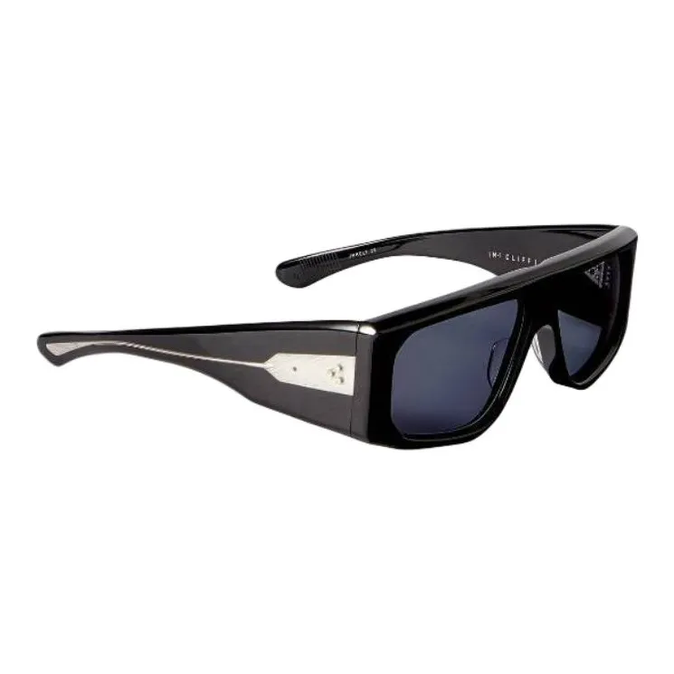 JACQUES MARIE MAGE Acetate Metal Square Sunglasses Unisex Black-1