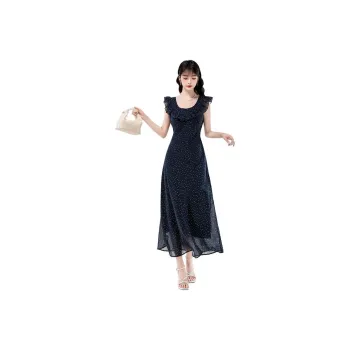 Mm Sleeveless Dresses Women's Blue Dot