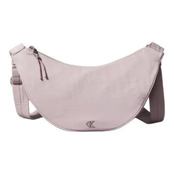 CALVIN KLEIN Nylon Hobo Bag Shoulder Bag Women's Light Pink