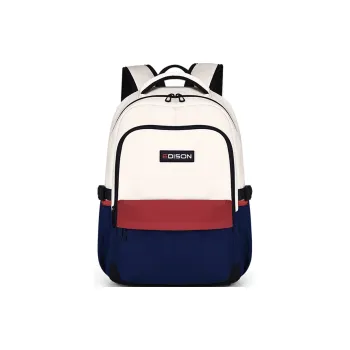 EDISON Oxford Backpack Regular Unisex Red/Blue/Purple/Turquoise