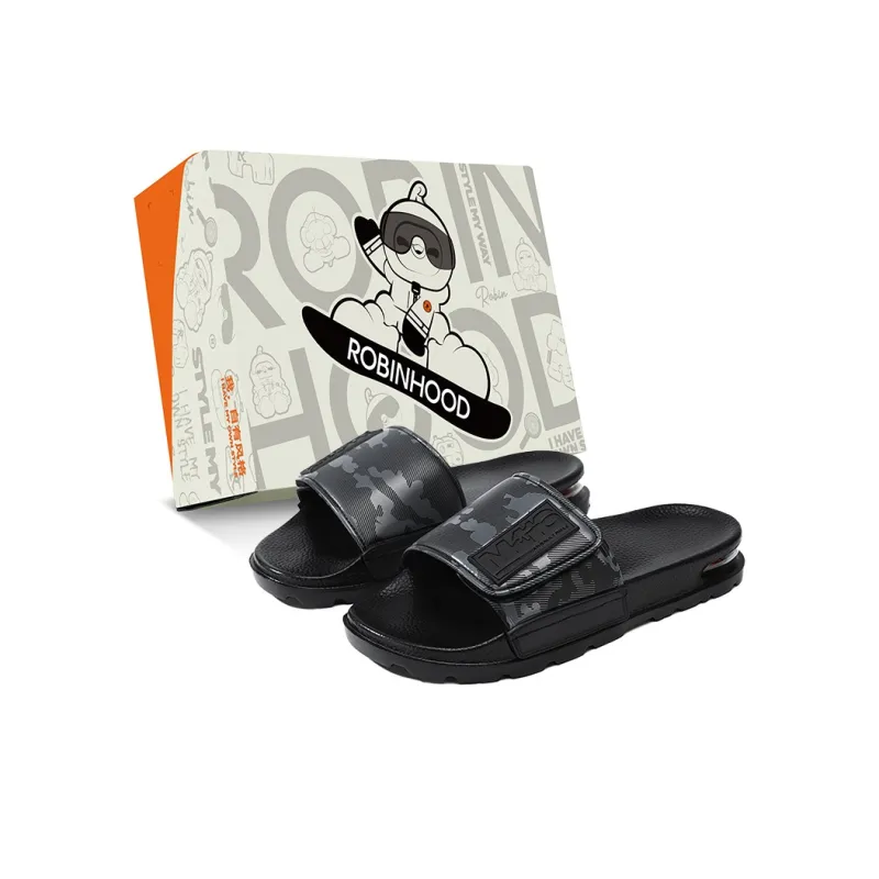 ROBINHOOD Quiet, Slip Resistant, Odor Resistant, Antibacterial Slide Slippers Men's Box Included-6