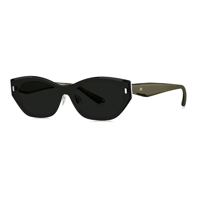 LOHO Plate Alloy Frame Irregular Shape Sunglasses Unisex-3