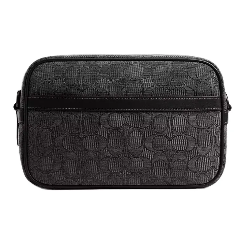 COACH Leather Camera Bag, Shoulder Bag Trumpets Women's Black-2