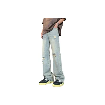 WARNING LIGHT Jeans Unisex Blue